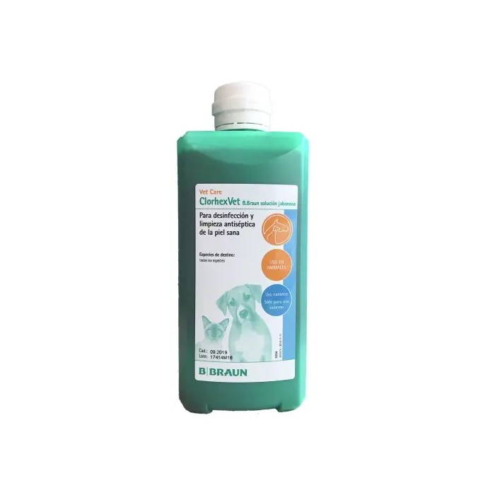 B. Braun Clorhexvet Solución Jabonosa 500 mL - Bactericida, Fungicida, Virucida