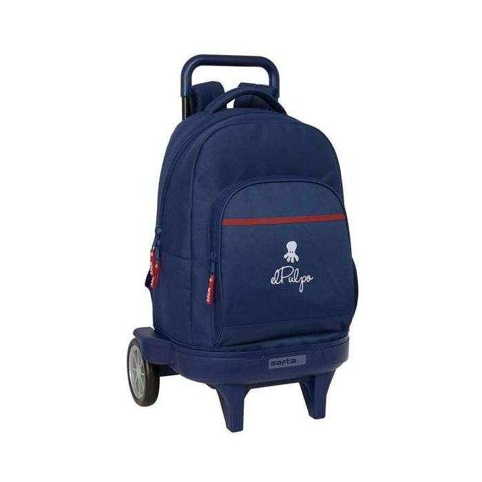 Safta Mochila Escolar Grande con Ruedas Extensible - Modelo Compact Evolution - El Pulpo 450x330x220 mm