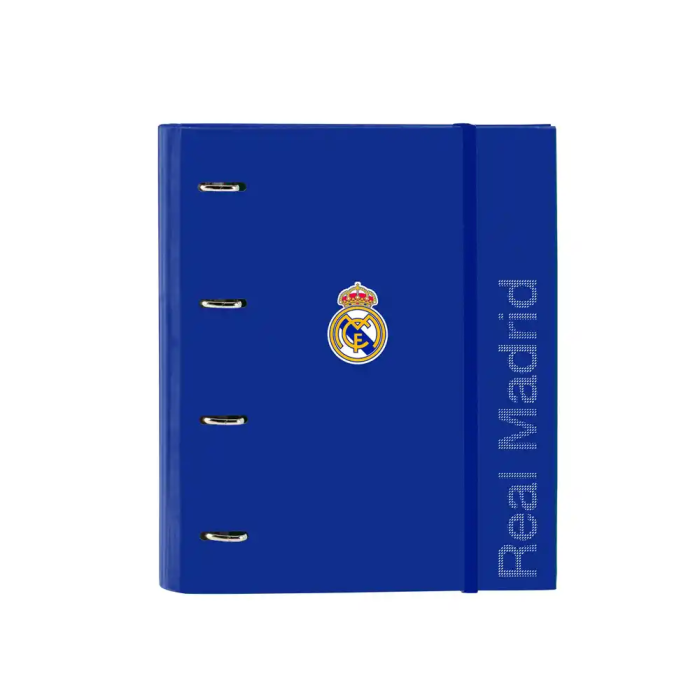 Safta Carpeta con Recambio DIN A4 Cuadro 5 mm con Goma y Separadores Real Madrid 3ª Equipación 25/26 1