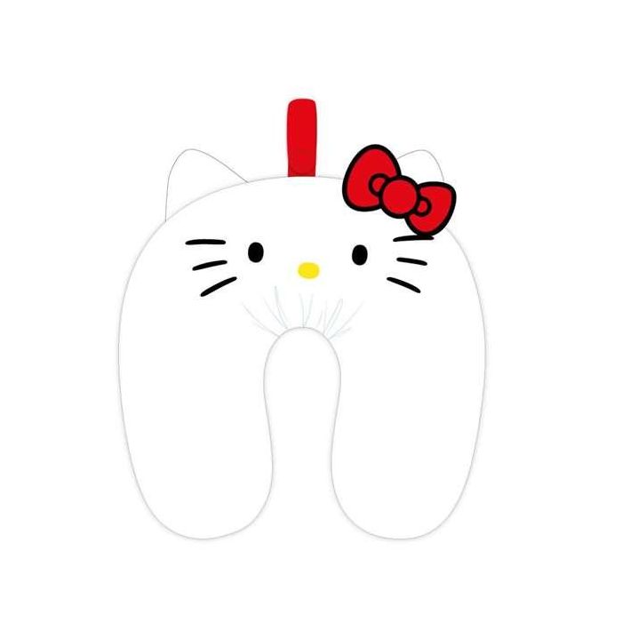 Cerdá Cojín con aplicaciones Hello Kitty Viaje para niños 3+ años Blanco