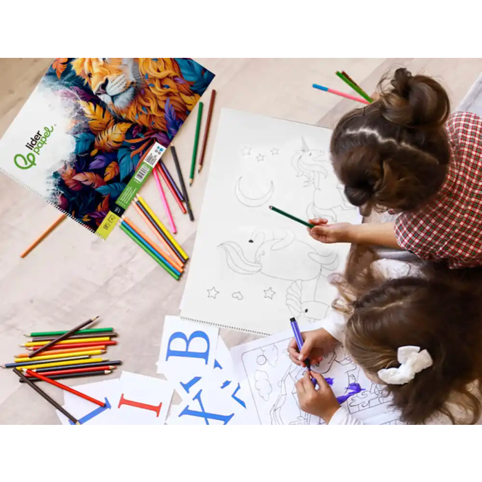 Liderpapel Bloc Dibujo Artístico Espiral 460x325mm 20 Hojas 180gr/m2 Sin Recuadro Perforado 8