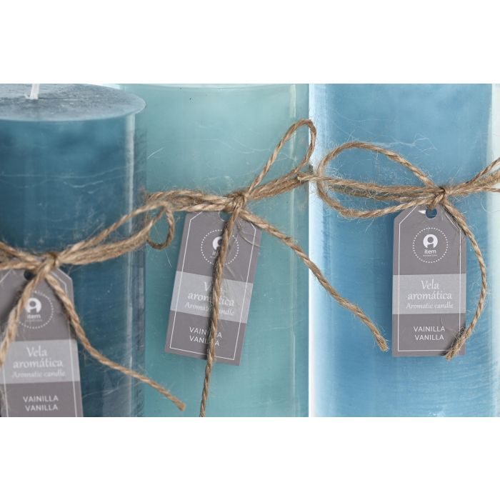 DKD Home Decor Vela Basicos de Cera Turquesa Verde Azul, 450 gr para 80 Horas de duracion, 6.5x15x6.5 cm (Pack de 12 Unidades) 2 DKD Home Decor Vela Basicos de Cera Turquesa Verde Azul, 450 gr para 80 Horas de duracion, 6.5x15x6.5 cm (Pack de 12 Unidades) 2