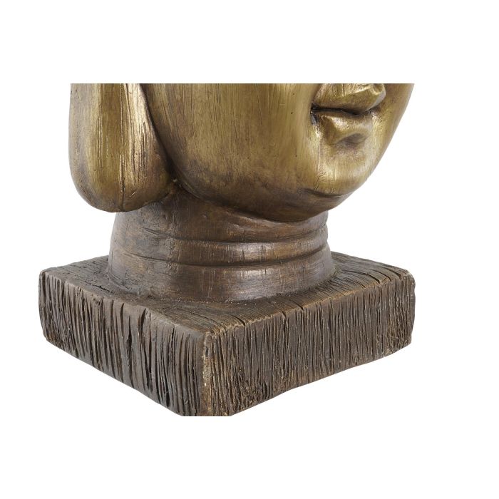 DKD Home Decor Macetero Oriental de Fibra de Vidrio Dorado con Decoración Buda 25 x 36 x 25 cm 2 DKD Home Decor Macetero Oriental de Fibra de Vidrio Dorado con Decoración Buda 25 x 36 x 25 cm 2