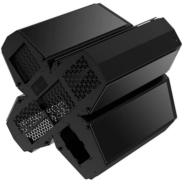 Caja de PC sin fuente de alimentación - DEEPCOOL Quadstellar Infinity (negro) - Formato E-ATX 4