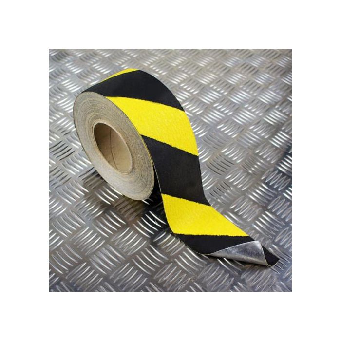 Tarifold 197604 Rollo Cinta de Seguridad Adhesiva Antideslizante 50mm x 18.3 Metros Negro/Amarillo 1