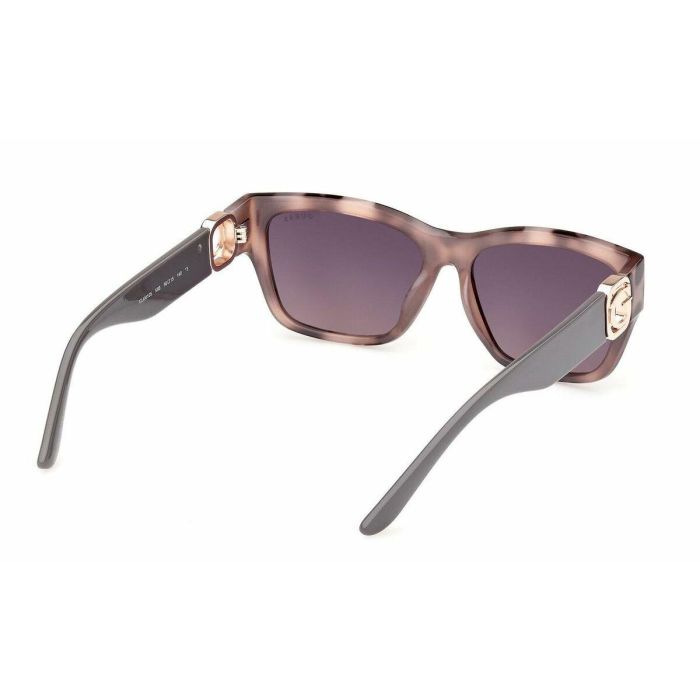 Guess GU00105 55B Gafas de Sol Rectangulares para Mujer Havana Cristal Gris Degradado 56mm 4