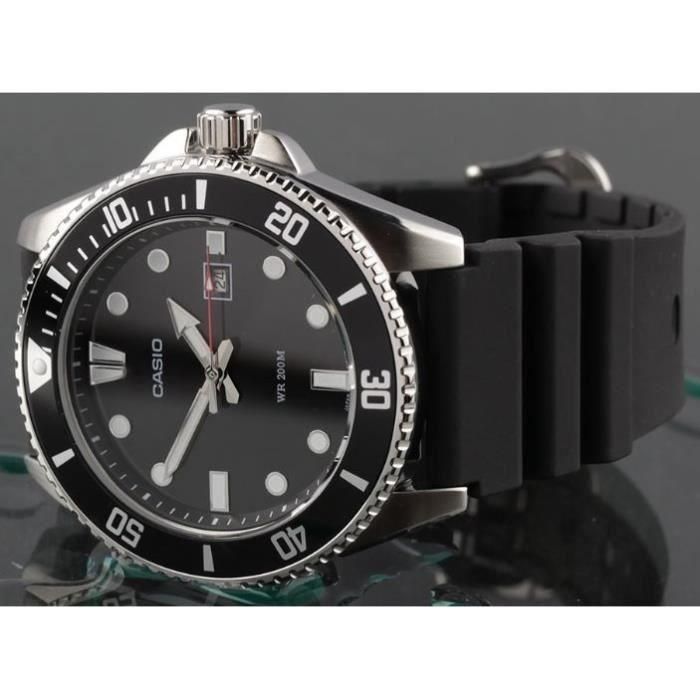 Casio CAS4549526323973 Reloj de Cuarzo para Hombre - Negro y Acero, Cristal Mineral, Resistencia al Agua 20 Bares 1