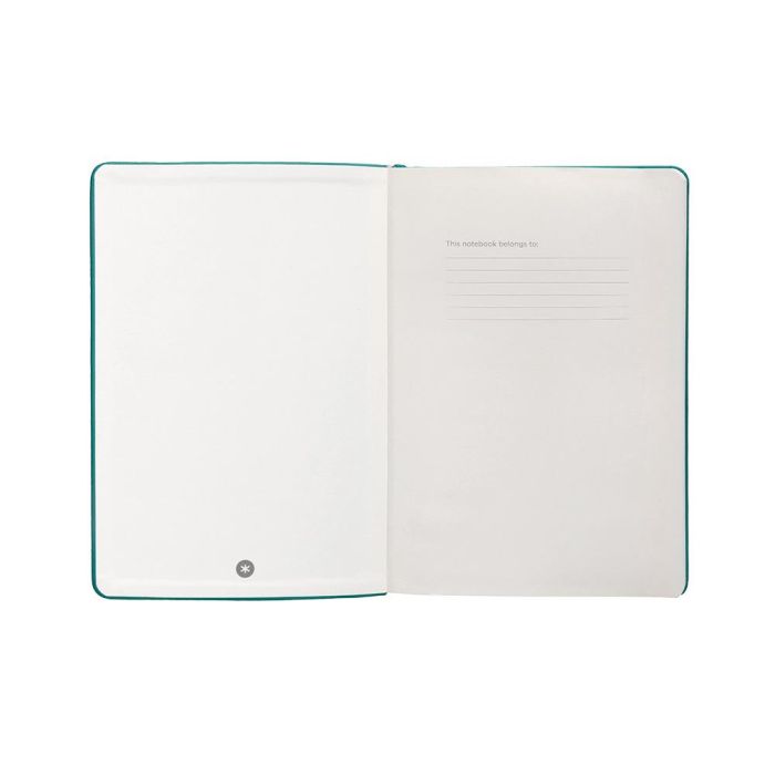 Cuaderno Con Gomilla Antartik Notes Tapa Dura A4 Hojas Lisas Verde Aguamarina 100 Hojas 80 gr Fsc 6