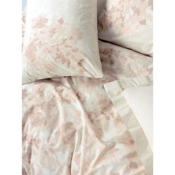Juego de cama - 1 funda nórdica 220x240 cm + 2 fundas de almohada 60x60 cm - 100% algodón - Beige 1 Juego de cama - 1 funda nórdica 220x240 cm + 2 fundas de almohada 60x60 cm - 100% algodón - Beige 1