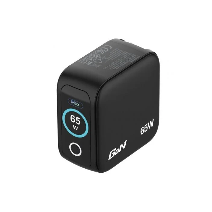 Verbatim Mini Cargador GaN 65W con Pantalla, 2xUSB-C PD, 1xUSB-A QC 3.0, Universal 100-240V, 30238 2 Verbatim Mini Cargador GaN 65W con Pantalla, 2xUSB-C PD, 1xUSB-A QC 3.0, Universal 100-240V, 30238 2