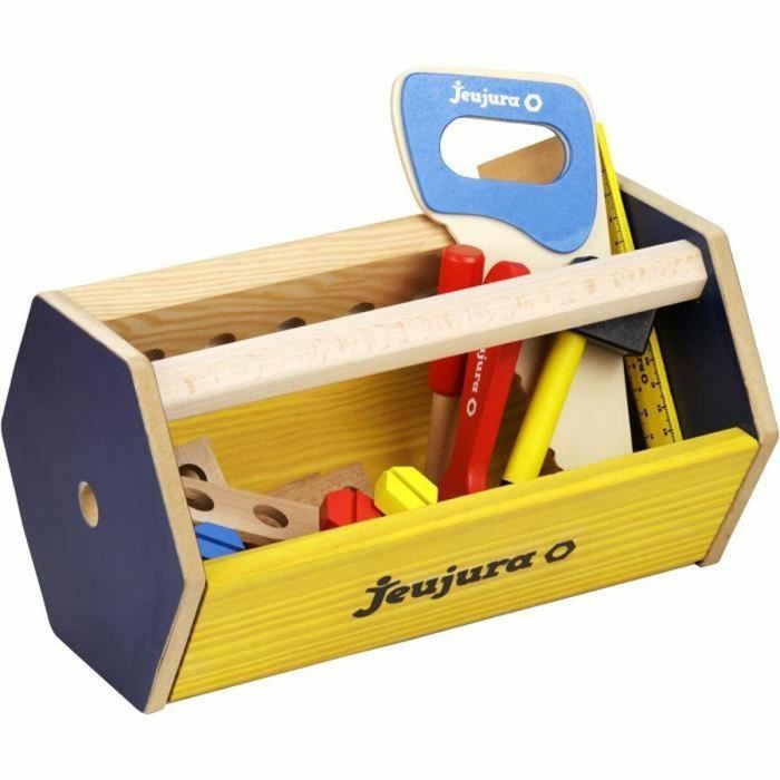Jeujura JEU3225280859606 Caja de herramientas de madera Transportable 4 Jeujura JEU3225280859606 Caja de herramientas de madera Transportable 4