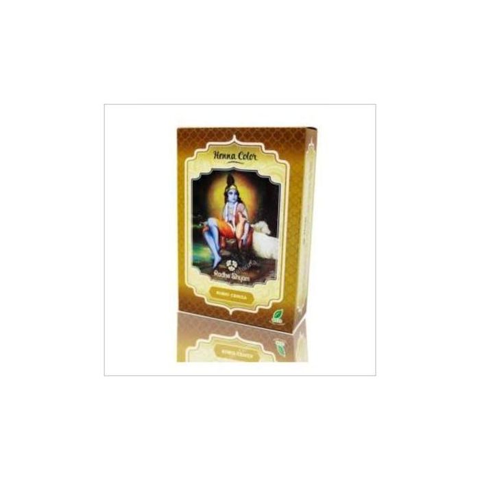 RADHE SHYAM Henna en Polvo Rubio Ceniza para Tinte Natural de Pelo 100g