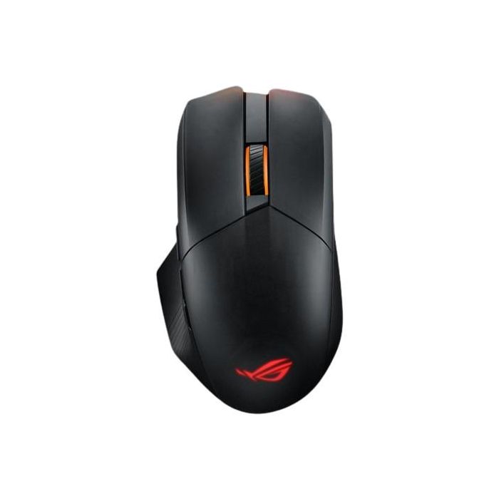 ASUS ROG Chakram X Origin Ratón Gaming Opto-mecánica Inalámbrico Bluetooth USB, 36000 DPI, 11 Botones Programables, Negro/Plata