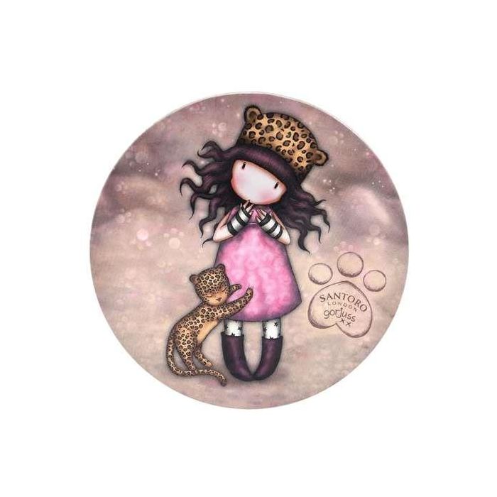 Taza con Plato Gorjuss Purrrrrfect love Cerámica Posavasos Taza