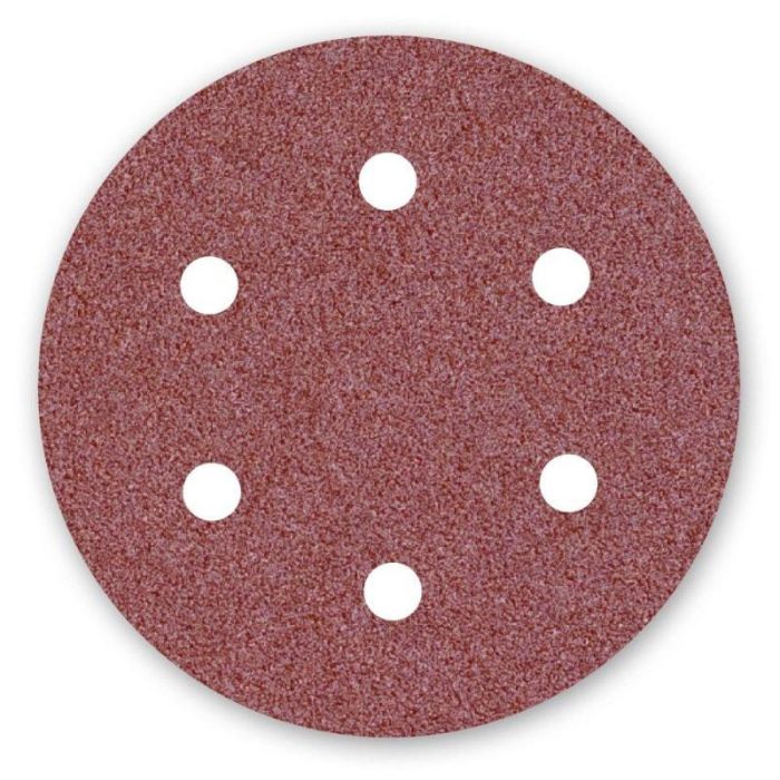 Flexovit Disco Velcro Corindón 150mm G.120 6A 6 Agujeros