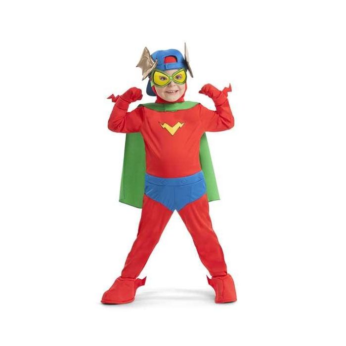 My Other Me Disfraz Kid Fury Gorra Antifaz Pasamontañas Mono Capa Cubrebotas Guantes Brazaletes 4-5 Años 1