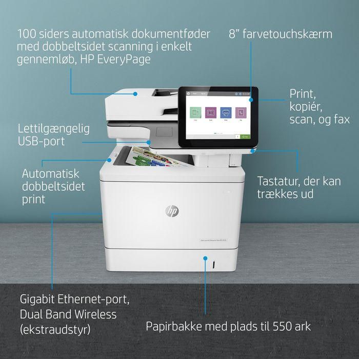 HP Color LaserJet Enterprise Flow MFP M578c, Laser, 1200 x 1200dpi, 38ppm, A4, 1250MB, CGD, 8" 26 HP Color LaserJet Enterprise Flow MFP M578c, Laser, 1200 x 1200dpi, 38ppm, A4, 1250MB, CGD, 8" 26
