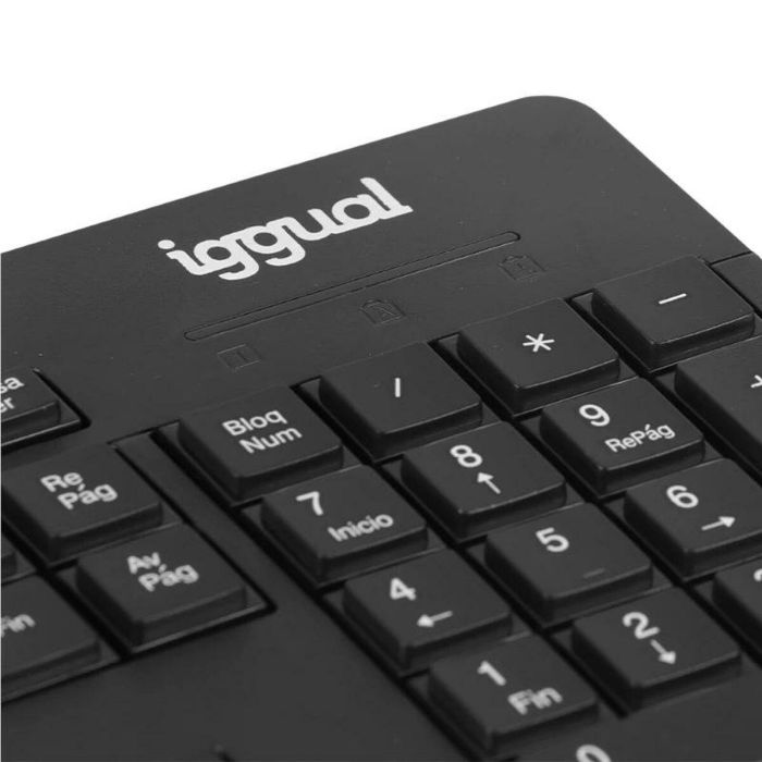 Teclado y Ratón iggual IGG319277 Negro Qwerty Español QWERTY 2