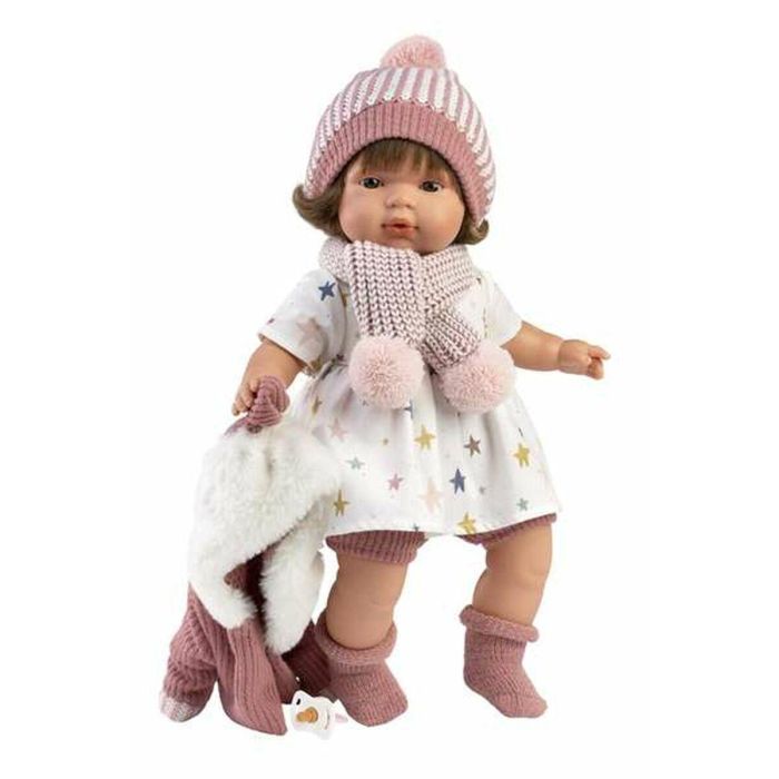 Llorens Muñeca Lola Llorona 38cm con Cuerpo de Tela y Mecanismo de Sonido, Pilas Incluidas para Niños +3 Años Llorens Muñeca Lola Llorona 38cm con Cuerpo de Tela y Mecanismo de Sonido, Pilas Incluidas para Niños +3 Años