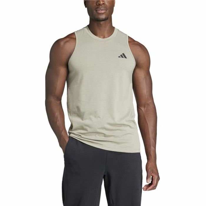 Camiseta de Manga Corta Hombre Adidas Essentials Training Azul claro (S) 4