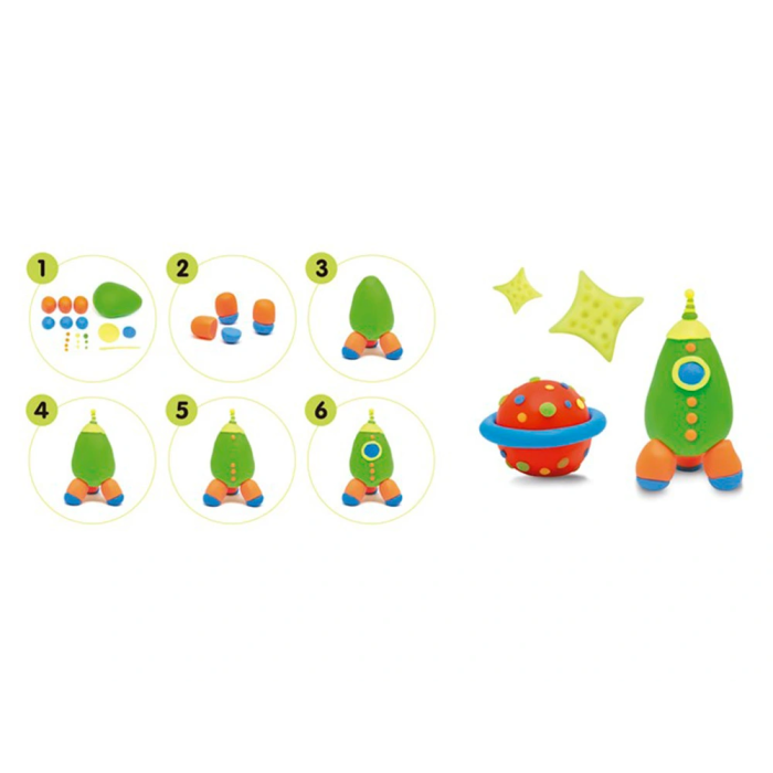 Pasta Modelar Milan Soft Dough Neon Caja De 5 (Botes De 142 Gr.) 4