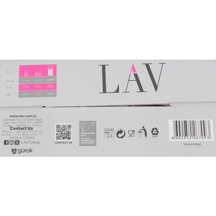 Set 4 Vasos Odin 356 cc Colores - LAV (6 Cajas) 9 Set 4 Vasos Odin 356 cc Colores - LAV (6 Cajas) 9