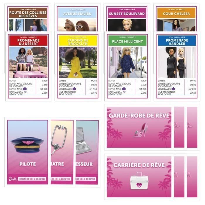 Monopoly: Edición Barbie, juego de mesa de 2 a 6 jugadores, juegos para la familia, a partir de 8 años 4 Monopoly: Edición Barbie, juego de mesa de 2 a 6 jugadores, juegos para la familia, a partir de 8 años 4
