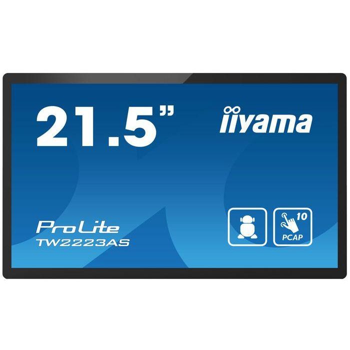iiyama TW2223AS-B2 Monitor Táctil 21.5" Full HD 1920x1080 Android Negro 16:9 18ms HDMI 400cd/m² VA Panel Multi-Touch 10 Puntos 6
