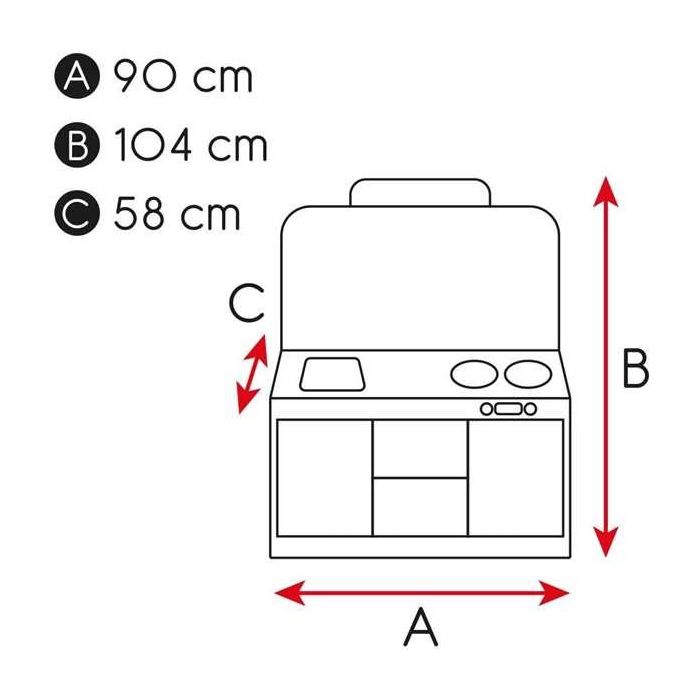 Cocina de Juguete Play & Learn Retro 90 x 104 x 58 cm 5