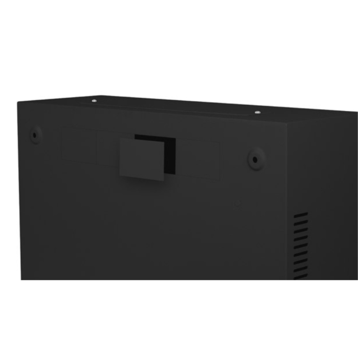 Lanberg Armario de Red Rack de Pared 19 pulgadas 4U Negro, Puerta Metálica con Cerradura, Carga 60kg, 540x200mm para equipos de red 3