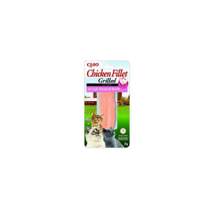 Churu Cat Filete De Pollo En Caldo De Cangrejo 1 Bolsa De 25 Churu Cat Filete De Pollo En Caldo De Cangrejo 1 Bolsa De 25
