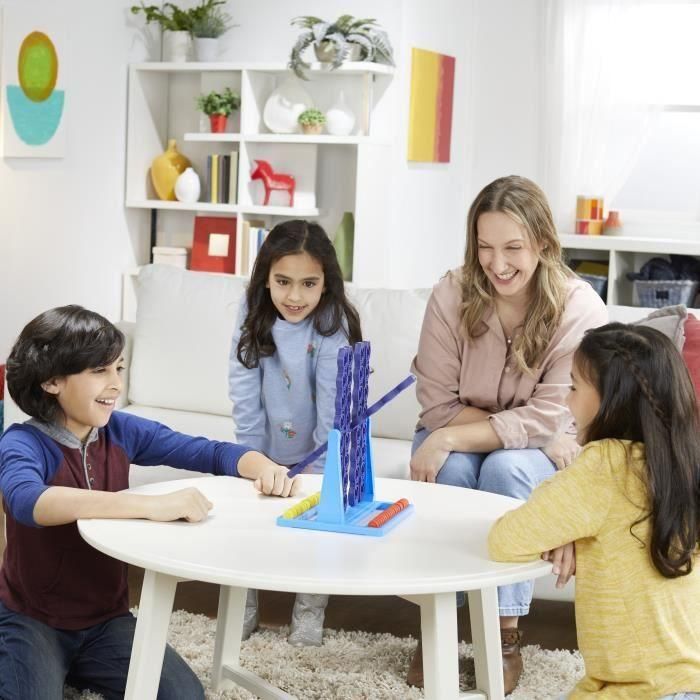 Power 4 Spin con parrilla giratoria, juego de mesa, para 2 jugadores, para niños a partir de 8 años 4 Power 4 Spin con parrilla giratoria, juego de mesa, para 2 jugadores, para niños a partir de 8 años 4