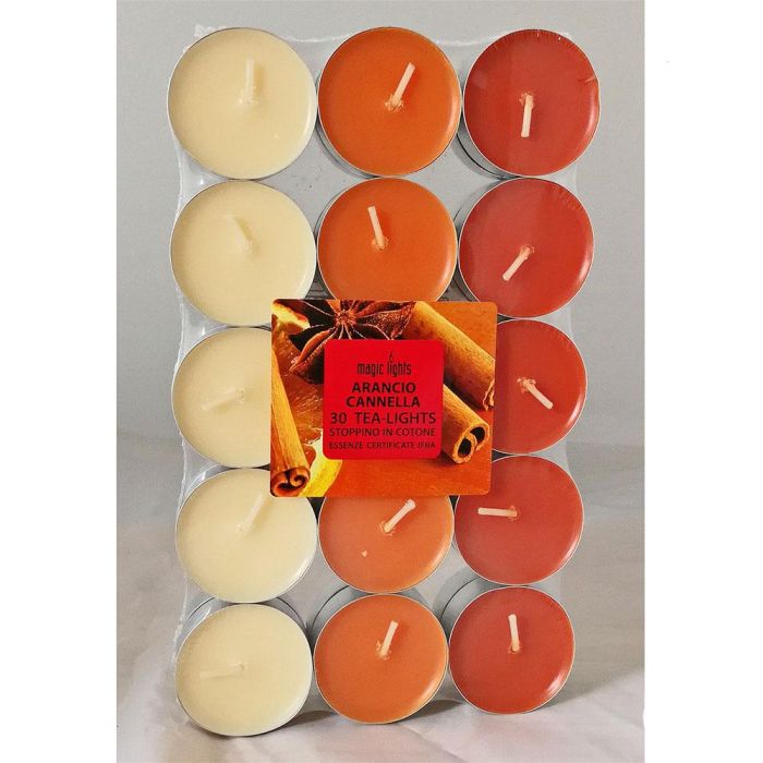 Magic Lights Pack 30 velas aromáticas naranja-canela 3.7cm
