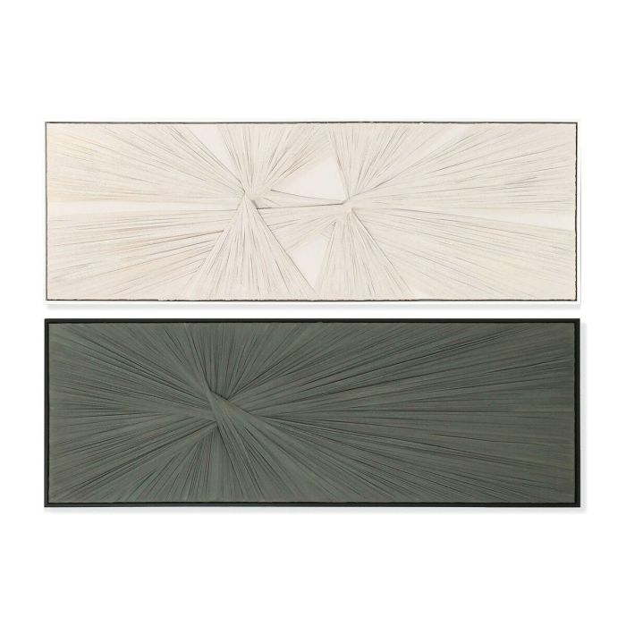 Cuadro Home ESPRIT Verde Beige Moderno 153 x 4,5 x 53 cm (2 Unidades) Cuadro Home ESPRIT Verde Beige Moderno 153 x 4,5 x 53 cm (2 Unidades)