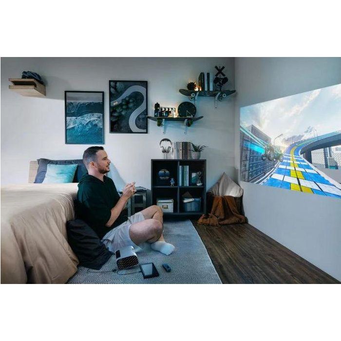ViewSonic M10E - Portable RGB Laser Projector, Full HD (1920x1080), 2200 RGB laser lumen, Contrast 3.M:1, 26dB (Eco), 2x7W Harman Kardon speakers - BT 37 ViewSonic M10E - Portable RGB Laser Projector, Full HD (1920x1080), 2200 RGB laser lumen, Contrast 3.M:1, 26dB (Eco), 2x7W Harman Kardon speakers - BT 37