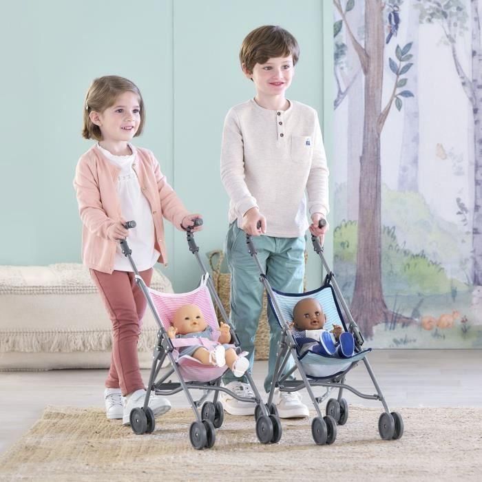 Accesorio bebé - COROLLE - Cochecito de caña rosa para bebé de 30, 36 y 42cm - A partir de 3 años 5