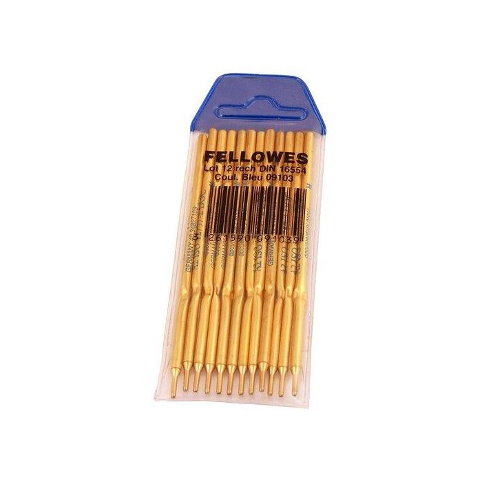 Fellowes Bolígrafo Peana Color Azul Pack 12 Ud