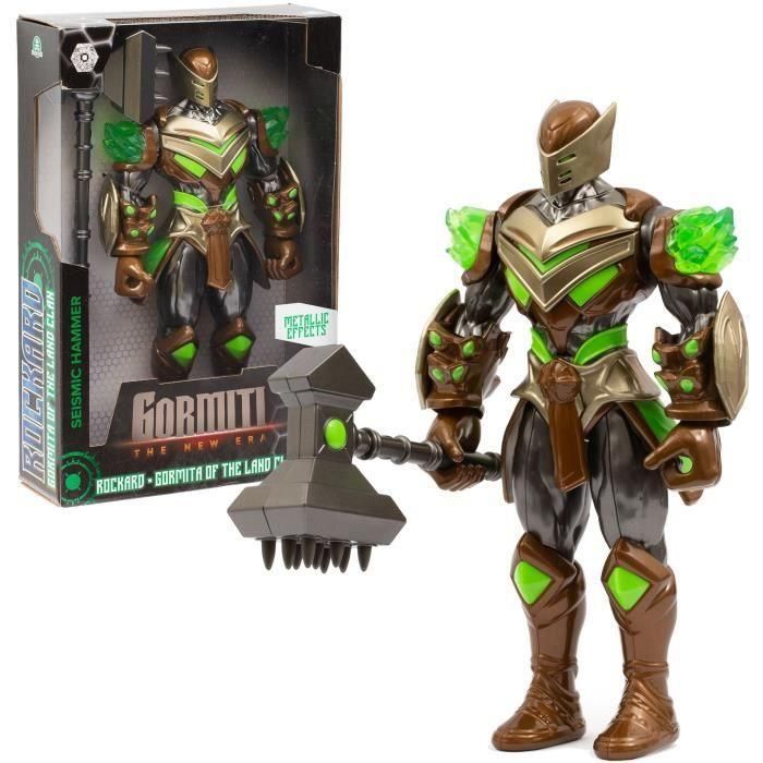 Figura articulada - GORMITI - Gormiti con arma modelo Tierra - 27 cm - a partir de 4 años - GRV061 Figura articulada - GORMITI - Gormiti con arma modelo Tierra - 27 cm - a partir de 4 años - GRV061