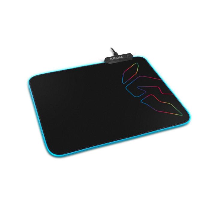 Alfombrilla Krom Knout RGB con Iluminación LED/ 320 x 270 x 3 mm Alfombrilla Krom Knout RGB con Iluminación LED/ 320 x 270 x 3 mm