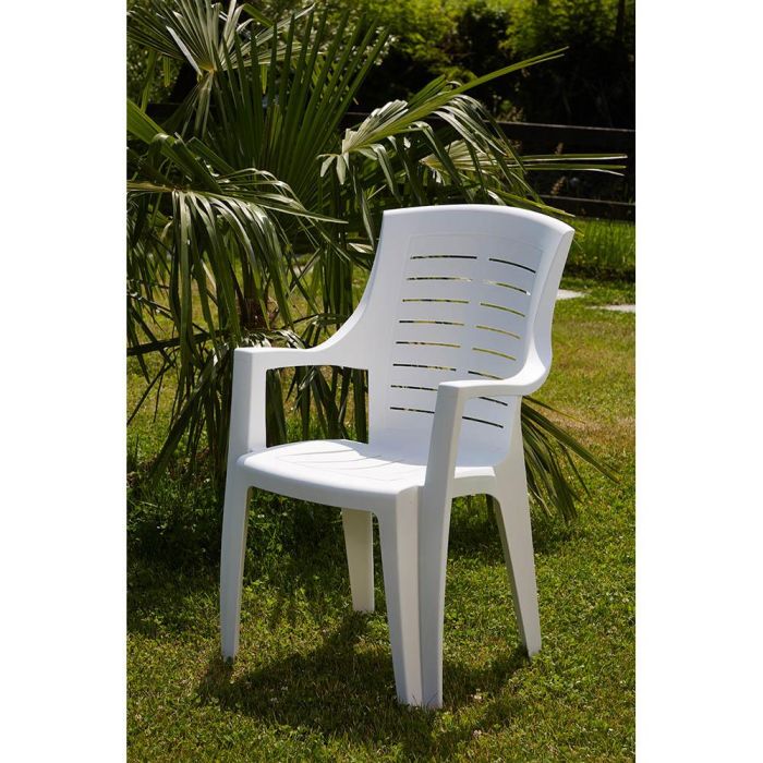 Ipae Progarden Silla Talia Tal050bi - Sillón apilable con respaldo alto, 55x60x91cm, Blanco 1 Ipae Progarden Silla Talia Tal050bi - Sillón apilable con respaldo alto, 55x60x91cm, Blanco 1