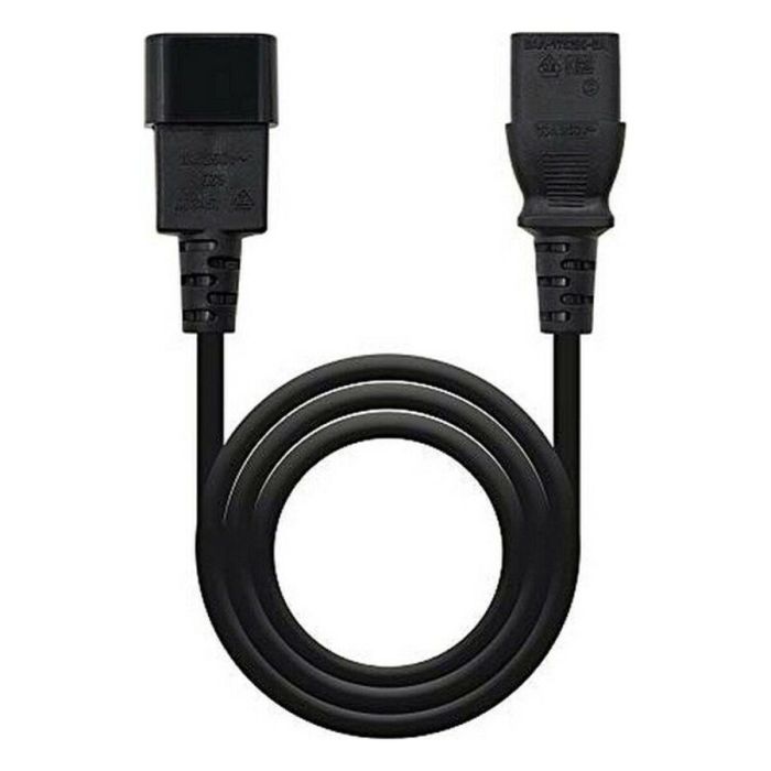NANOCABLE CABLE ALIMENTACION CPU, C13/H-C14/M, NEGRO, 1.5M 2 NANOCABLE CABLE ALIMENTACION CPU, C13/H-C14/M, NEGRO, 1.5M 2