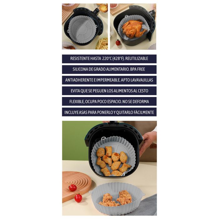 Base de silicona para Air Fryer Red.18 - Quttin (24 Unidades) 6 Base de silicona para Air Fryer Red.18 - Quttin (24 Unidades) 6