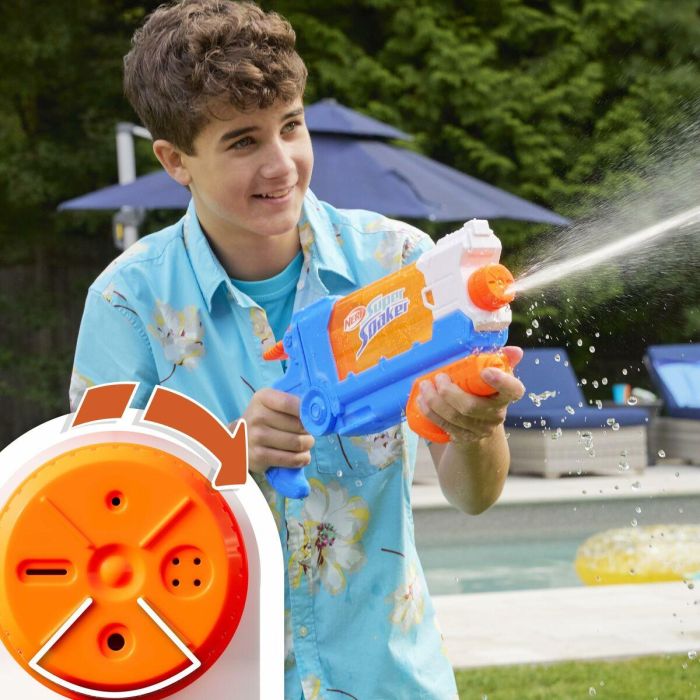 Nerf Super Soaker SOA Flip Fill Pistola de Agua, 4 Estilos de Rociado, Lanzador Juguete 21,5x45 cm Niños +6 Años 9