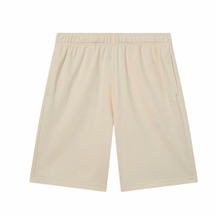 Pantalones Cortos de Hombre Champion Long Blanco Natural 0 Pantalones Cortos de Hombre Champion Long Blanco Natural 0