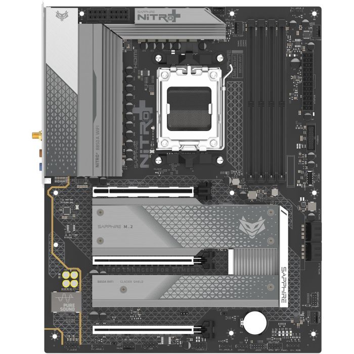 Sapphire Placa Base NITRO+ B850A WiFi 7 AMD Socket AM5 DDR5 Micro ATX con 1xHDMI 1.4 1xDP 1.2 0 Sapphire Placa Base NITRO+ B850A WiFi 7 AMD Socket AM5 DDR5 Micro ATX con 1xHDMI 1.4 1xDP 1.2 0