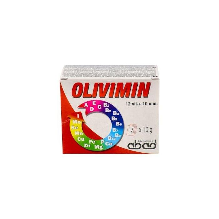 KILUVA - ABAD Olivimin Vit+Mine (Iroviton) 12Sbrs Complemento polivitamínico con 12 vitaminas y 10 minerales