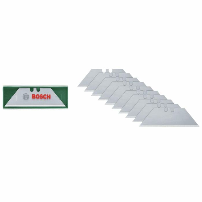 Bosch BOS4053423302158 Juego de 10 hojas trapezoidales SK5 para navaja plegable de corte con estuche de acero 6 Bosch BOS4053423302158 Juego de 10 hojas trapezoidales SK5 para navaja plegable de corte con estuche de acero 6