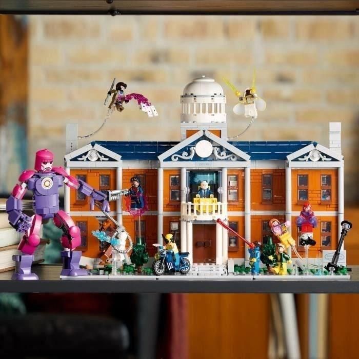 LEGO Marvel X-Men: Instituto Xavier: set de construcción para adultos con minifiguras que incluyen a Wolverine y al Profesor X para 2 LEGO Marvel X-Men: Instituto Xavier: set de construcción para adultos con minifiguras que incluyen a Wolverine y al Profesor X para 2