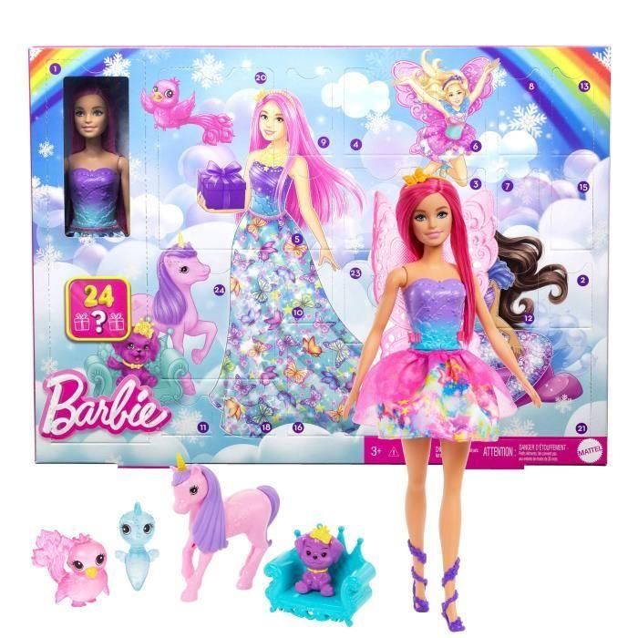 Barbie-Calendario de Adviento Barbie Dreamtopia-Muñeca y accesorios HRG90