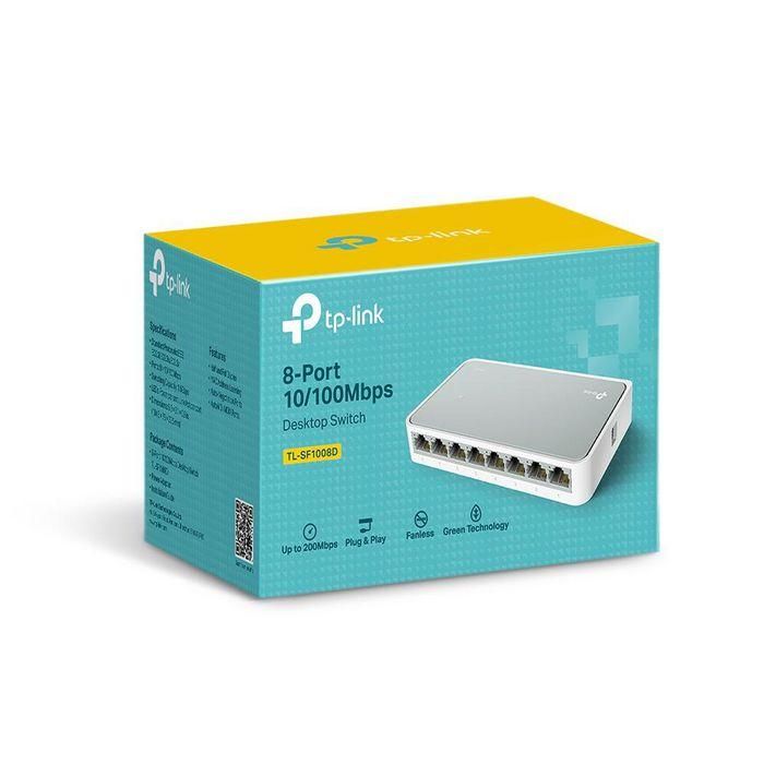 TP-Link TL-SF1008D Switch Ethernet Rápido de Escritorio 8 Puertos 10/100Mbps, Plug & Play, Ahorro Energía hasta 60% para SOHO 2